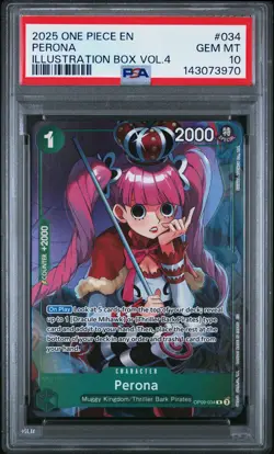 Perona 034 Illustration Box Vol.4 One Piece Promos One Piece PSA 10 - Image 1