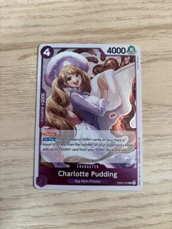 EB03-035 Charlotte Pudding English R One Piece TCG Card Game - Image 1