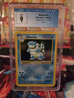 CGC MINT 9 Blastoise Base Set 2 Holo Card 2 /130 - Image 1