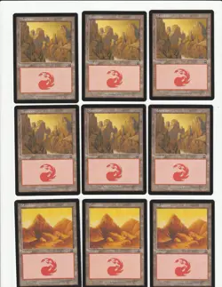 Lot of 50 Magic the Gathering MERCADIAN MASQUES Mountain Basic Lands - Image 3