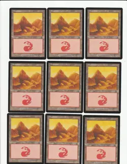 Lot of 50 Magic the Gathering MERCADIAN MASQUES Mountain Basic Lands - Image 4