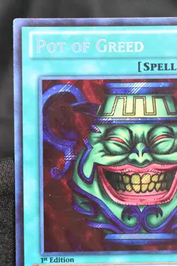Pot of Greed 1st Edition LCJW-EN061 NM Secret Rare Holo Yugioh Card Near Mint - Image 2