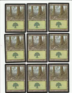 Lot of 50 Magic the Gathering MERCADIAN MASQUES Forest Basic Lands - Image 4