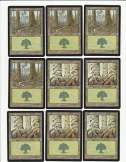 Lot of 50 Magic the Gathering MERCADIAN MASQUES Forest Basic Lands - Image 5