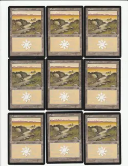 Lot of 50 Magic the Gathering MERCADIAN MASQUES Plains Basic Lands - Image 1