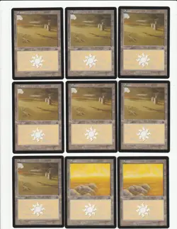 Lot of 50 Magic the Gathering MERCADIAN MASQUES Plains Basic Lands - Image 3