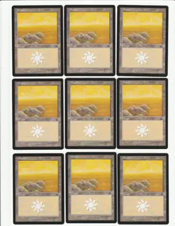 Lot of 50 Magic the Gathering MERCADIAN MASQUES Plains Basic Lands - Image 4