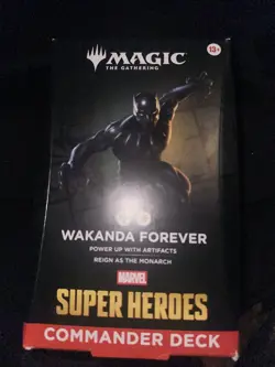 Magic The Gathering Marvel Super Heroes Wakanda Forever Commander Deck Brand New - Image 1