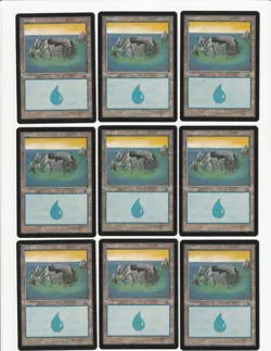 Lot of 50 Magic the Gathering MERCADIAN MASQUES Island Basic Lands - Image 1