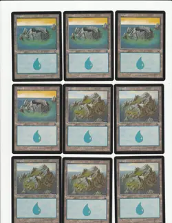 Lot of 50 Magic the Gathering MERCADIAN MASQUES Island Basic Lands - Image 2