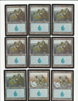 Lot of 50 Magic the Gathering MERCADIAN MASQUES Island Basic Lands - Image 3