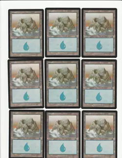 Lot of 50 Magic the Gathering MERCADIAN MASQUES Island Basic Lands - Image 4