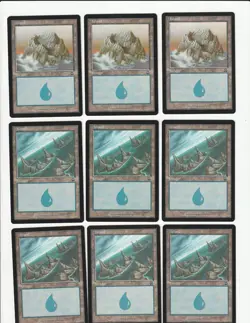 Lot of 50 Magic the Gathering MERCADIAN MASQUES Island Basic Lands - Image 5