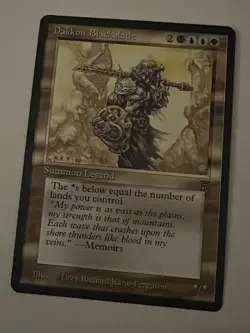 Magic the Gathering MTG Legends Dakkon Blackblade NM (Beta Bob) - Image 1