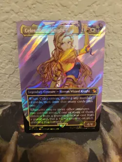 Celes, Rune Knight NM (Borderless) SURGE Foil Final Fantasy Commander MTG Eng - Image 1