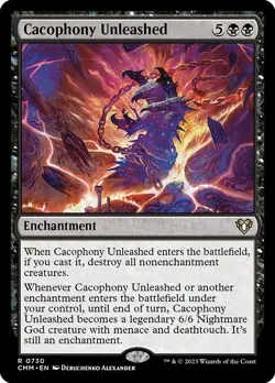 1x Cacophony Unleashed NM Eng MTG - Commander Masters - Image 1