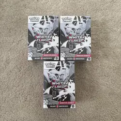 Pokemon Scarlet & Violet White Flare Booster Bundle New SEALED Lot Of 3! - Image 1