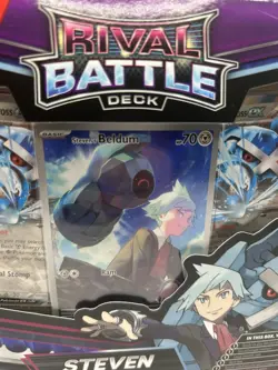 Pokemon Rival Battle Deck Steven's Beldum Illustration Metagross Ex New In Hand! - Image 2