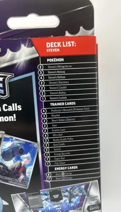 Pokemon Rival Battle Deck Steven's Beldum Illustration Metagross Ex New In Hand! - Image 4