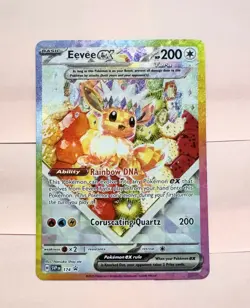 Eevee EX SVP 174 Pokemon TCG S&V Prismatic Evolutions UPC Black Star Promo NM! - Image 1