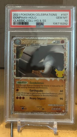 Pokemon - Celebrations Classic Collection - Donphan #107 PSA 10 - Image 1