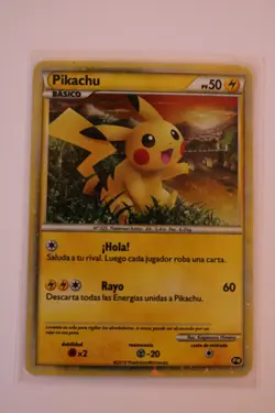 Pokemon Pikachu 2010 World Collection PW Promo TCG Holo (LP) - Image 1