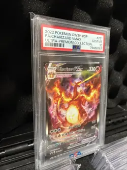 2019-2023 Pokemon SWSH Black Star Promos Charizard VM #SWSH261 PSA 10 - Image 2