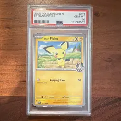 2025 Pokemon SV10 Destined Rivals Ethan's Pichu 071/182 Regular PSA 10 - Image 1