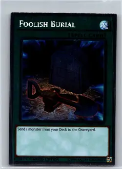 Foolish Burial NKRT-EN028 Limited Platinum Rare LP Yu-Gi-Oh TCG - Image 1