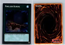 Foolish Burial NKRT-EN028 Limited Platinum Rare LP Yu-Gi-Oh TCG - Image 3