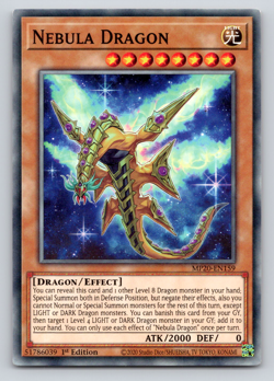 Nebula Dragon - MP20-EN159 - Common - 1st Edition - Yugioh - Image 1