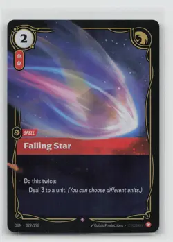 Falling Star 029/298 Origins Foil Rare NM/LP - Image 1