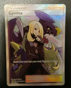 Cynthia SV82/SV94 Full Art Ultra Rare Pokemon Hidden Fates: Shiny Vault - NM - Image 1