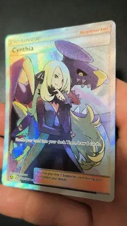 Cynthia SV82/SV94 Full Art Ultra Rare Pokemon Hidden Fates: Shiny Vault - NM - Image 2