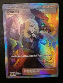 Cynthia SV82/SV94 Full Art Ultra Rare Pokemon Hidden Fates: Shiny Vault - NM - Image 3