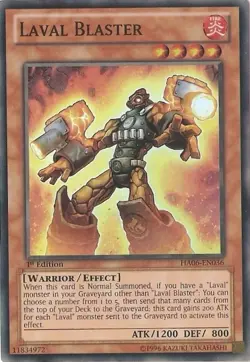 3 x Laval Blaster - HA06-EN036 - Super Rare - 1st Edition Near Mint, English YGO - Image 1