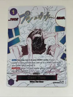 One Piece TCG A Fist of Divine Speed Gear Two Luffy Alt Art OP11-080 R ENGLISH - Image 1