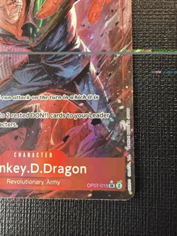 Bandai One PieceTCG Monkey D. Dragon OP07-015 SR ALT ART AKIRA EGAWA - Image 5