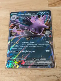 Team Rocket’s Nidoking ex SVP 217 Pokemon Black Star Promo Destined Rivals - Image 1