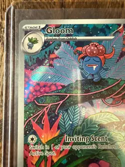 2023 Pokemon Obsidian Flames Gloom IR #198/197 Near Mint TCG Card - Image 5