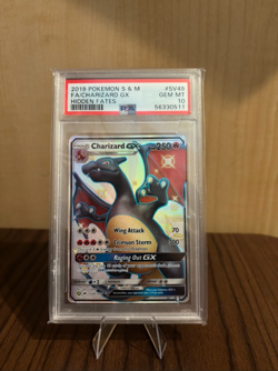 2019 POKEMON HIDDEN FATES #SV49 FULL ART/CHARIZARD GX PSA 10 - Image 1