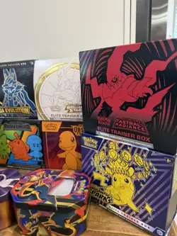 Pokemon Collection Lot ETBS tins HOLOS Cards Accessories Bulk Collection - Image 4