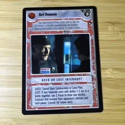 Star Wars CCG Decipher Trading card Dark Discussion - Image 1