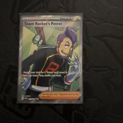 Team Rocket’s Petrel 226/182 - Full Art Holo - Destined Rivals Pokemon Card MINT - Image 1