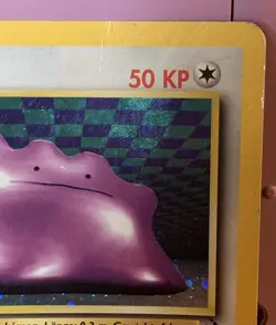 Pokemon Ditto 3/62 Fossil Set 1st Edition WOTC Vintage Holo RARE GERMAN VARIANT - Image 3