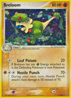 Pokemon TCG - Breloom - 3/107 - Holo - Rare - Ex Deoxys [Moderately Played] - Image 1