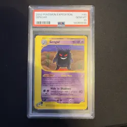 Pokemon TCG Gengar Expedition 2002 Non-Holo Card 48/165 WOTC PSA 10 Pop 132 - Image 1