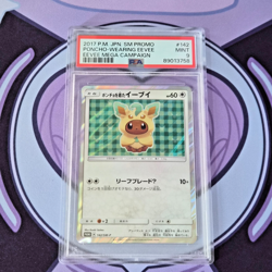 Leafeon Poncho Wearing Eevee 142/SMP Promo Pokemon - Mint PSA 9 - Image 1