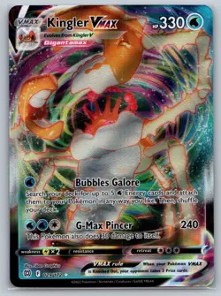 Kingler VMAX 029/172 Holo VMAX Rare Brilliant Stars Pokemon Holo Near Mint - Image 1