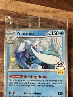 Pokemon Primarina 020 Pitch Black Cosmos Promo Barnes & Noble Sealed! - Image 3